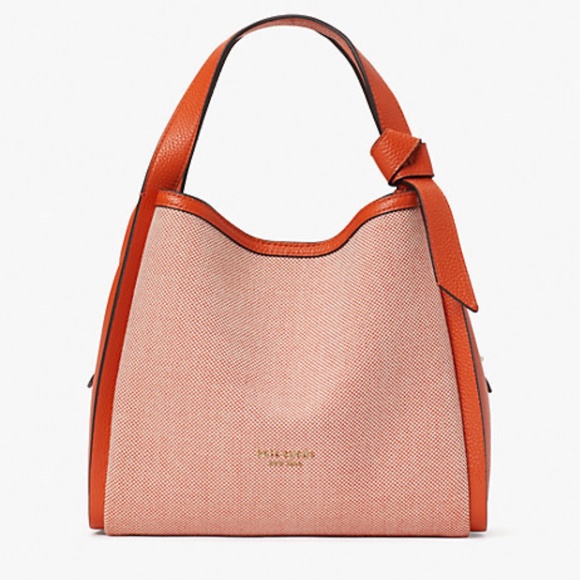 <kate spade> knott canvas medium crossbody tote/NWT!! - Picture 4 of 7